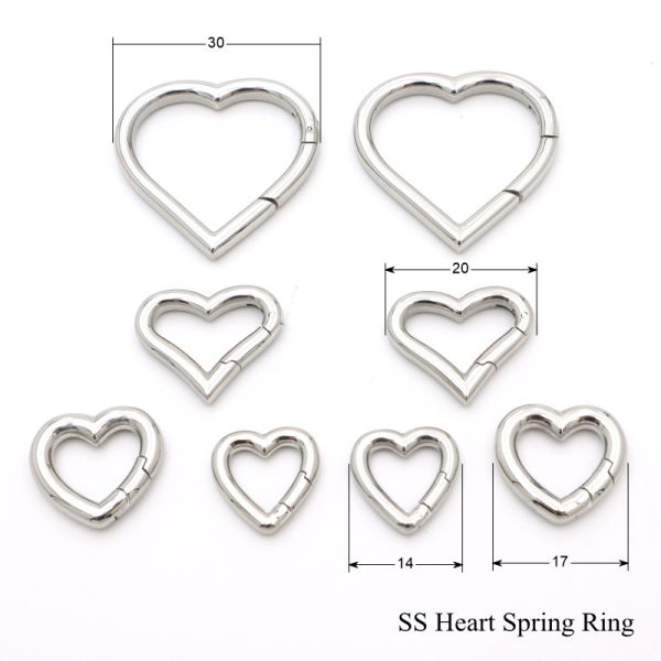 15mm Stainless Steel Round Wire Spring Ring for Handbag Hardware