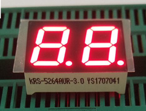 Ultra Red 0.56in Dual Digit 7 Segment Display Common Anode For Digital Indicator
