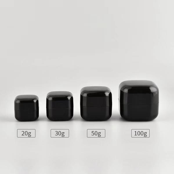 Custom Plastic PP Square Cream Jar 20g to 100g