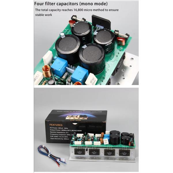 750W High Power Mono Linear Amplifier Board with Simple Package for Yamaha Sound Alignment