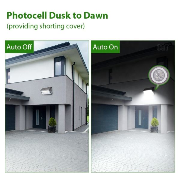 Adjustable power color temperature semicutoff wall light, High efficiency energysaving exterior wall lamp