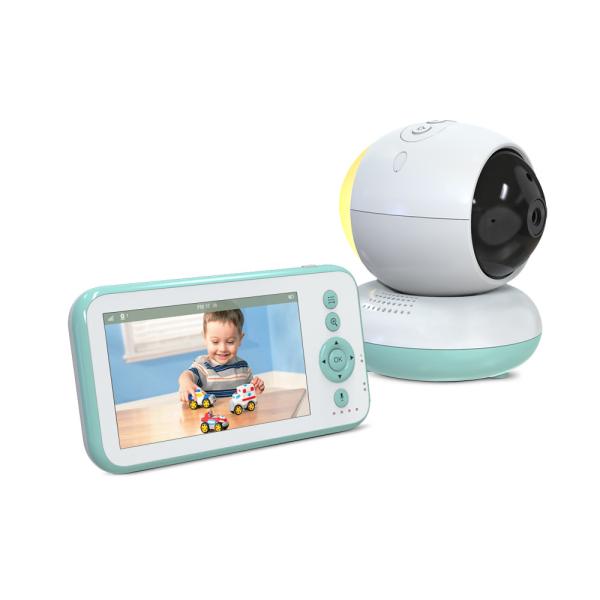 5 Inch 720P Baby Monitor with Pan-Tilt Night Vision Two-Way Audio