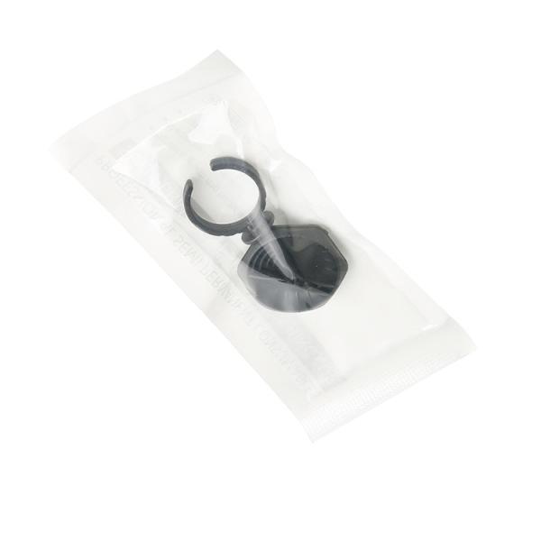 Black Hexagon Permanent Makeup Disposable Ring Cup Silicone Materials