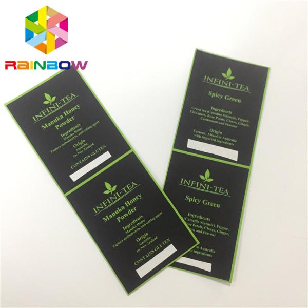 Epoxy Material Shrink Sleeve Labels Offset Printing With Die Cut Straight Corner