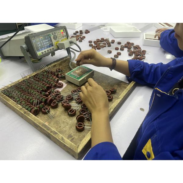 through hole toroidal common mode choke toroidal ferrite core inductor coil for line filter