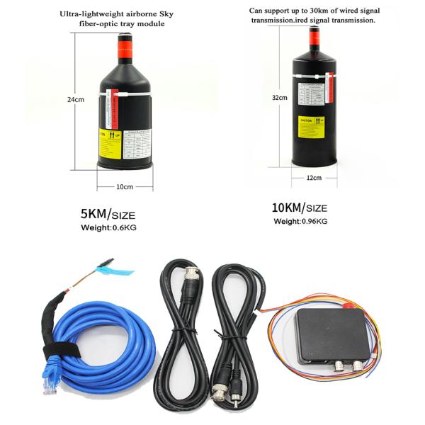 10KM/20KM/30KM Fiber Optic Cable for FPV Drones Durable Shockproof Outer Jacket Material