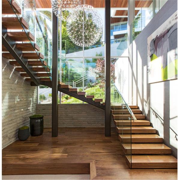 Open Riser Steel Beam U Shaped Staircase Design Building Regulations Stairs