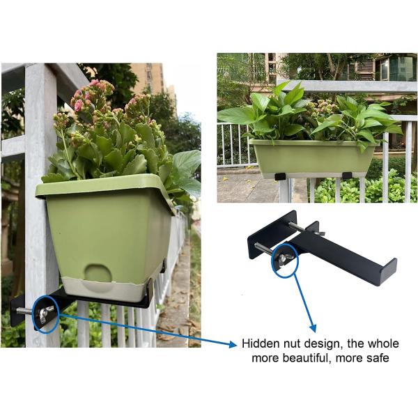 Structure Planter Box Brackets for Window Flower Box Bracket Universal Outside Mount