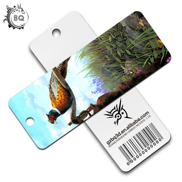 Eco - Friendly Kids 3D Lenticular Custom Plastic Bookmarks With 0.6mm PET For Gift / Premium