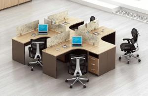 China Unique Style Staff Particle Board Office Furniture With MFC Melamine Face Chipboard on sale
