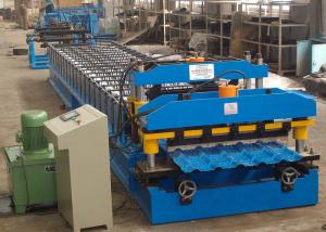 Quality Metal Roof Glazed Tile Roll Forming Machine Corrugated Steel Sheet BV / SGS for sale