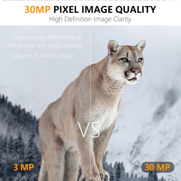 CMOS Sensor 4G Trail Camera Dust Proof 30MP Waterproof Cellular Trail Camera