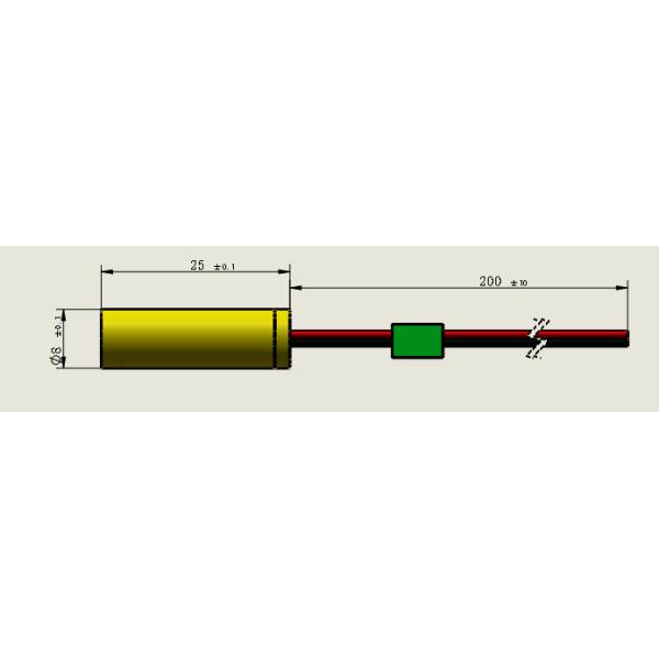 Small Size Laser Head Module with RoHS Compliance Declaration and Various Wavelengths