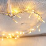 Battery Operated Heart Fairy Light Wreath with 10 Warm White LEDs by Lights4fun
