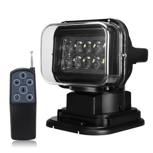 50 Watt high intensity LEDs, LED Work Light ,With remote control & a car cigarette lighter LED Search light with 7 inch