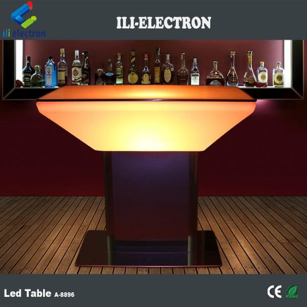 Rechargeable plastic led bar table