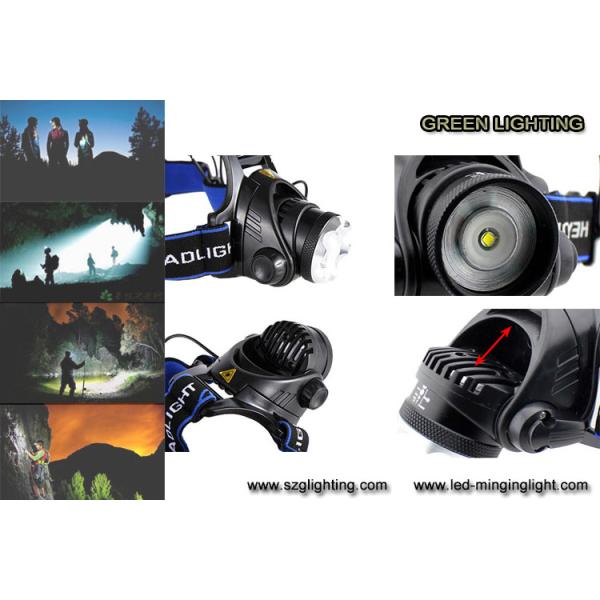 1000lumen CREE XML T6 LED rechargeable headlamp with adjustable lighting spot