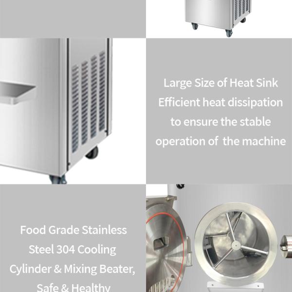 Pasteurized Hard Ice Cream Machine Pasteurizer Gelato Batch Freezer Heat and Freeze Combined Italian Ice Machine