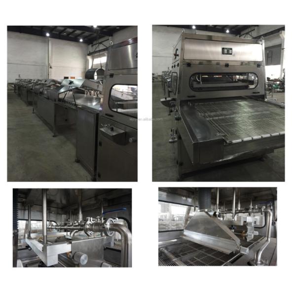 High Efficiency Chocolate Enrobing Machine Wafer Biscuit Cake Coating