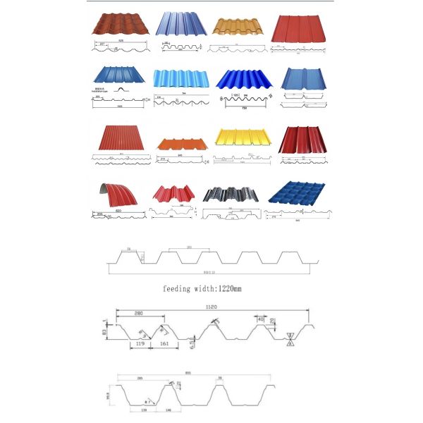 Good Price Automatic Double Layer IBR Roof Sheet Roll Forming Machine Glazed Tile Roll Forming Roof Sheets Making Machine