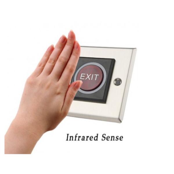 Stainless Steel AC 120V Touchless Infrared Door Exit Button