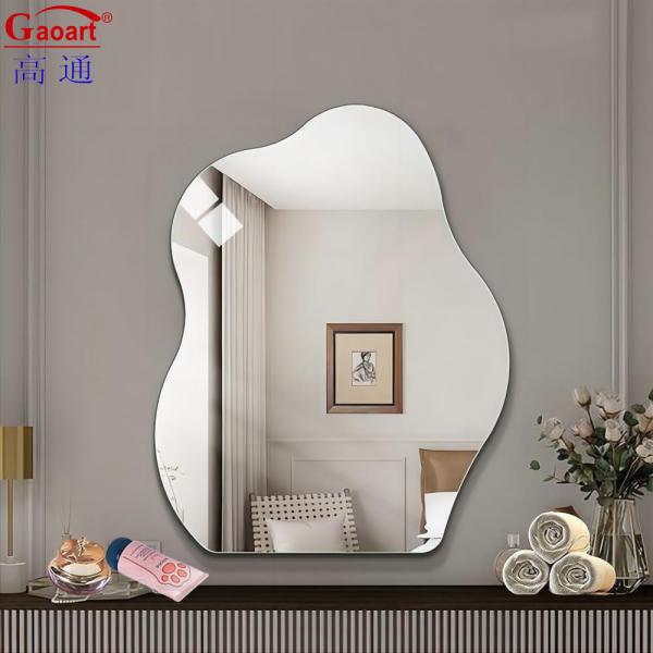 Waterproof Frameless Rectangle Wall Mirror with Installation Hardware Included
