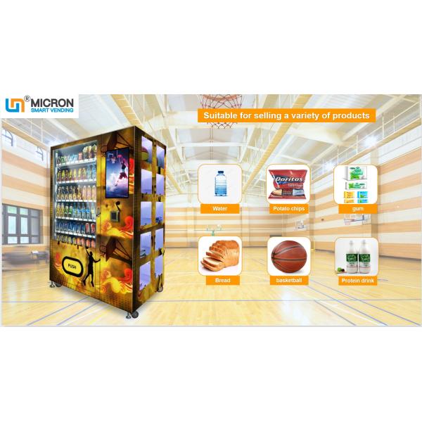 Basketball Drinks Combination Vending Machine Support Electronic Wallet Payment