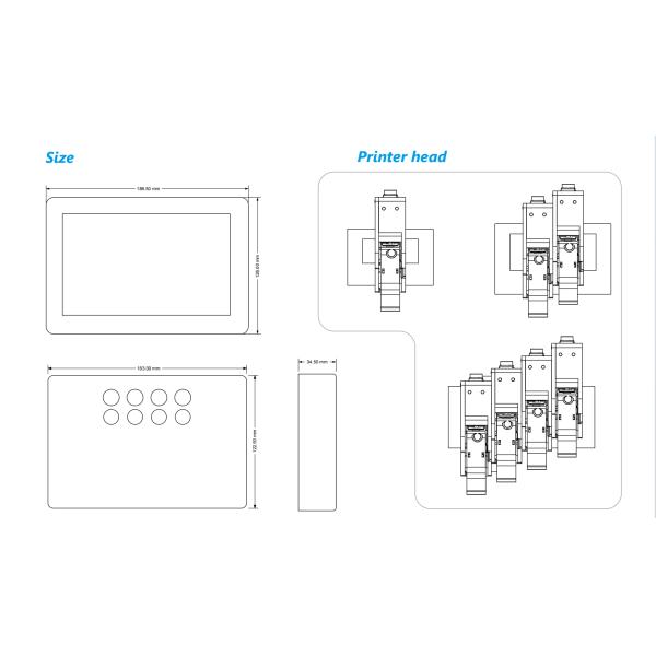 Compact Design 12.7mm Online Ink Printer With Superb Adhesion For Date, QR Code, Logo