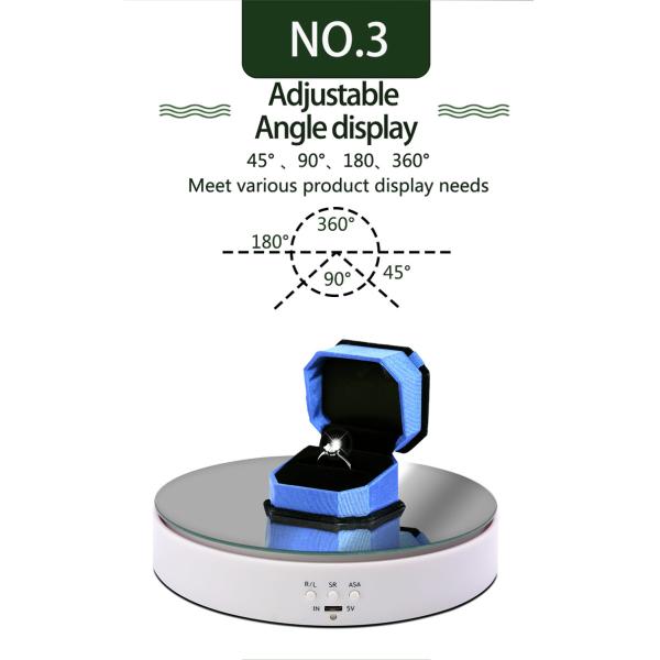 19.5cm Premium Circular Rotating Display Stand Adjustable For Headphone