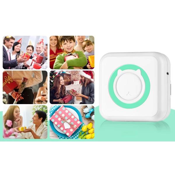 Mobile APP Mini Inkless Printer Thermal Fast Printing Portable Pocket 53mm