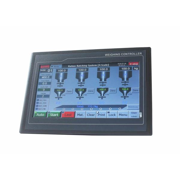 Anti Vibration TFT Touch Digital Ration Batch Weighing Controller