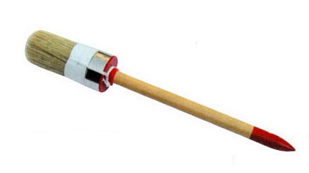 Round Chalk Paint Brushes White Bristle 20mm