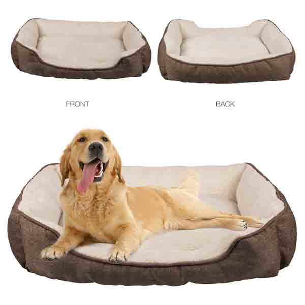 Rectangle Fluffy Dog Blanket , CPSC Soft Pet Bed With Anti Slip Bottom