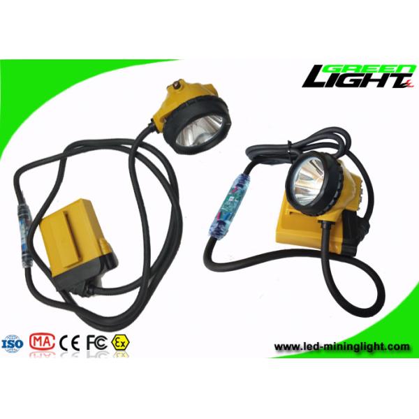 High Brightness 25000lux Mining Cap Lights Rechargeable Safety Cable Flashing Lamp