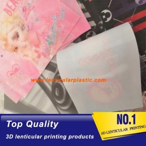 China customized lenticular hang tag/logo fabrics-softer tpu 3d lenticular sheet printing for clothes/clothing/dress on sale