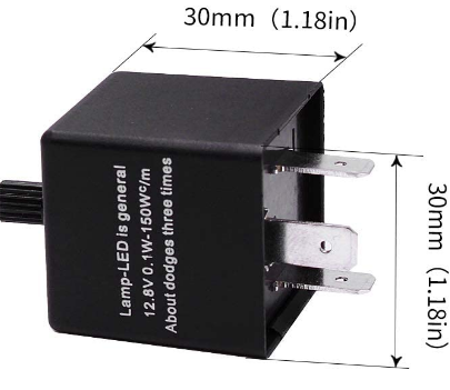 EP34 Turn Signals 12v Electronic Flasher Relay Speed Adjustable Function LED