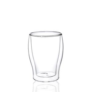Quality Double Walled Borosilicate Glass Coffee Mugs For Latte / Cappuccino for sale