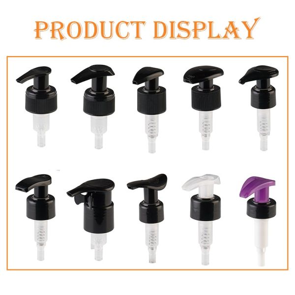 Plastic Lotion Pump with Left Right Lock and External Pump Core Packed in Cartons for Cosmetic Packaging