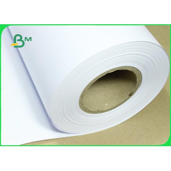 36 24 Inch Plotter Paper Roll , 80gsm Wide Format Plotter Paper Moisture Proof