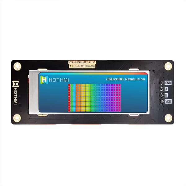 3.0 Inch Uart TFT LCD 268x800 Display With LCD Controller Board