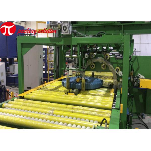 Mechanical Copper Coil Packing Line OD 1200mm Flip Stacking Tape Packaging Machine