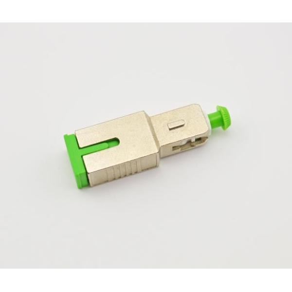 SC/APC Singlemode Fixed Fiber Optic Attenuator, Male-Female, with precise attenuation values of 5dB/10dB/15dB