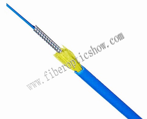 Direct Burial Armored Multimode Fiber Optic Cable With Terminated Connector