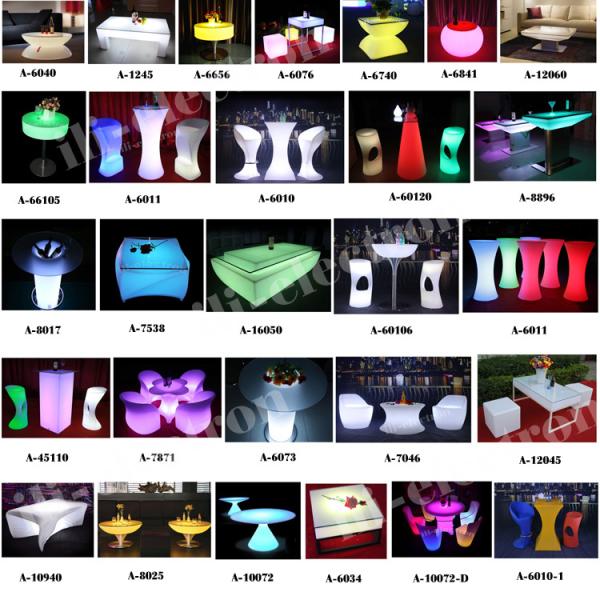 glow table /led bar table / led cocktail table