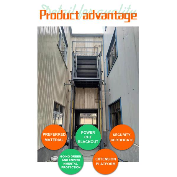Indoor Outdoor Elevator Disabled Freight Warehouse Cargo Small Home Elevator Lift Passenger Wall Mounting Height