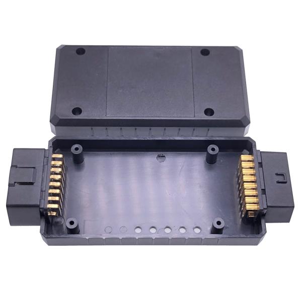 Large Plastic Enclosure OBD Connector Interface Black OBDII Diagnostic Housing for All Car Models Compatible Models