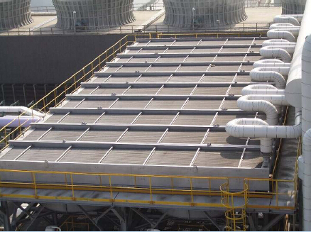 V Type Closed Circuit Submerged Cooling System Floated Coil Type Dry Cooler