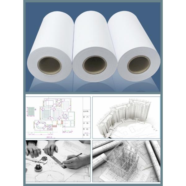 CAD Drawing Wide Format Plotter Marker 20lb 80g Paper For Engineering Copiers