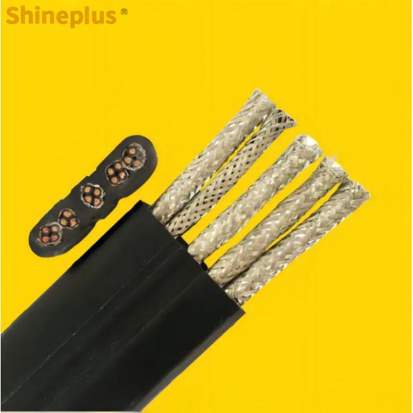 TVVB Car Flat Cable Model Flexible Flat Wire With Steel Wire And Power Cable For Cable Wire Harness Solutions