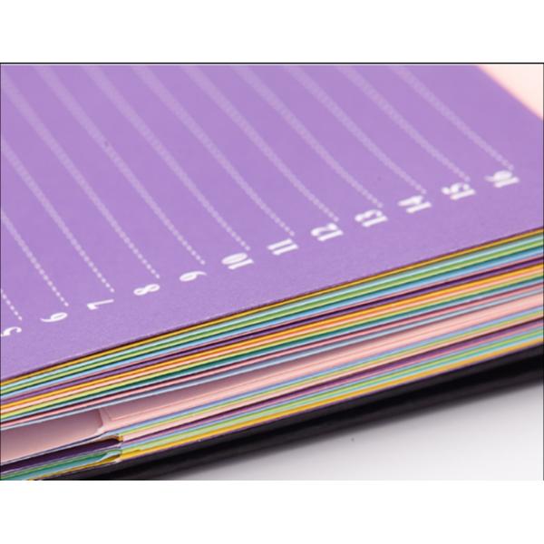 Colorful Paper Desk Wall Calendar Multi Functional With Storage Money Inner Pocket